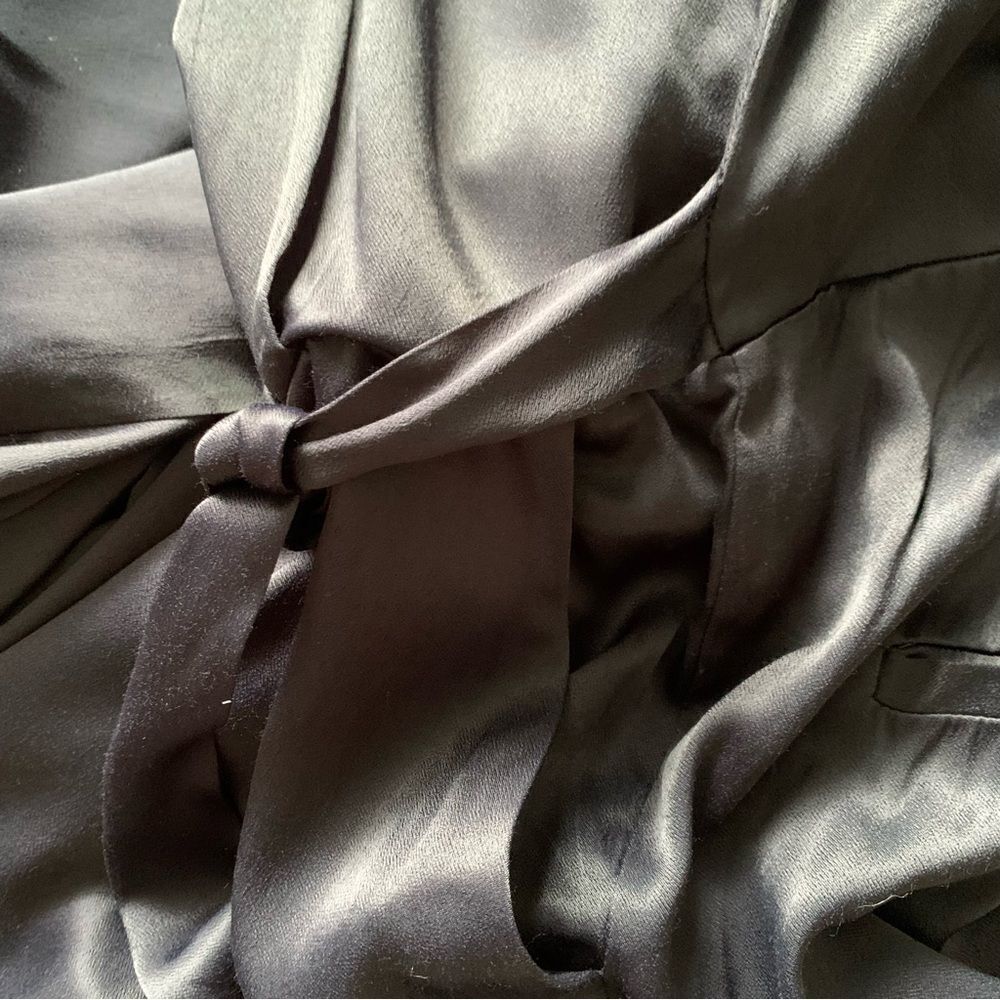 FREE PEOPLE BLACK SATIN JUMPSUIT - Picture 13 of 15